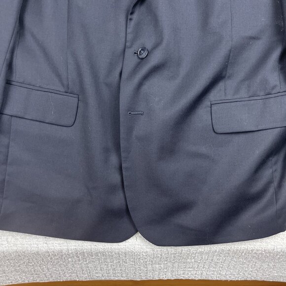 Jos. A. Bank Butt Traveler Mens 50R Dark Blue Wool Blazer Sport Coat Jacket Read - Picture 6 of 16